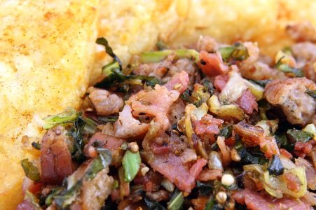 Smokey Cauliflower Bacon Hash